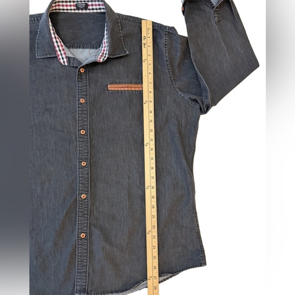 Coofandy Men's Gray Long Sleeve Shirt in XL - Picture 11 of 11